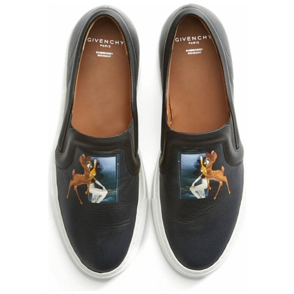 NEW - Givenchy Bambi Female Form Calfskin Skate Sneakers, New in Box